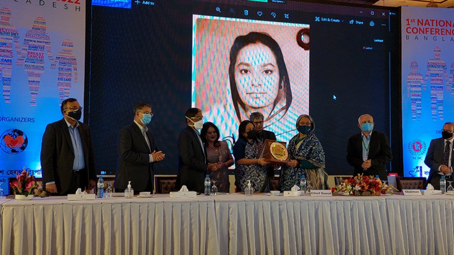 Special honors were conferred on Prof. Dr. Harun R. Rashid by National NDC